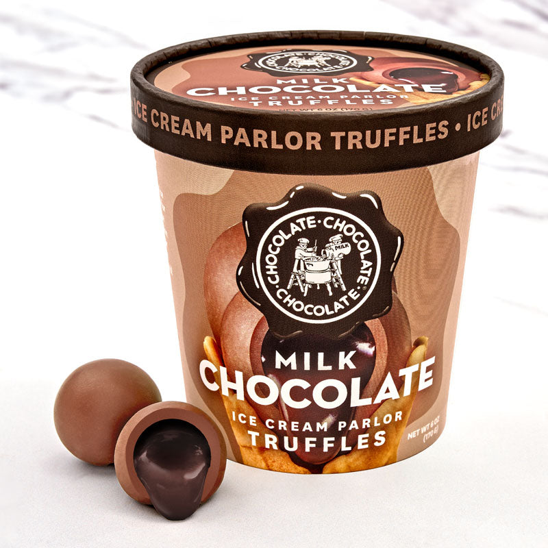 Milk Chocolate Ice Cream Parlor Truffles - 6 OZ