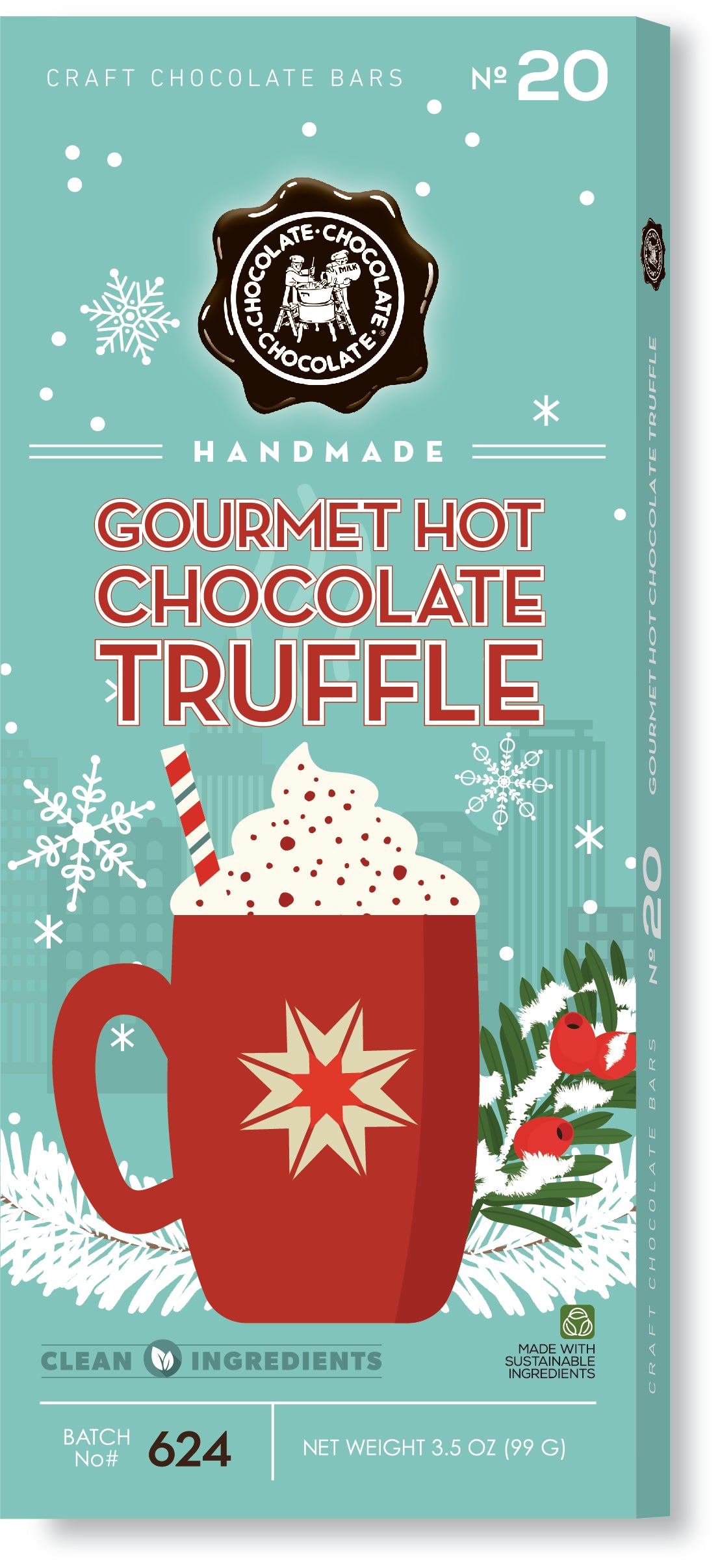 NO 20 - Milk Hot Chocolate Bar 3.5 OZ