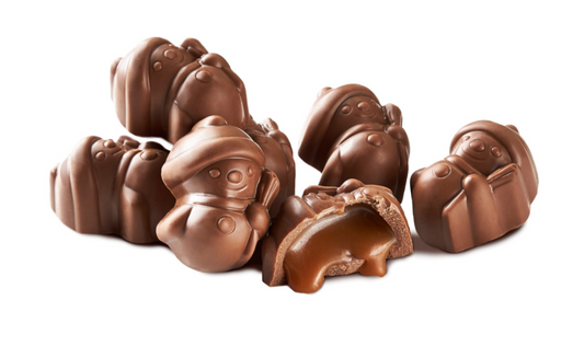 CARAMEL, Milk Caramel Snowmen - 5 LB BULK