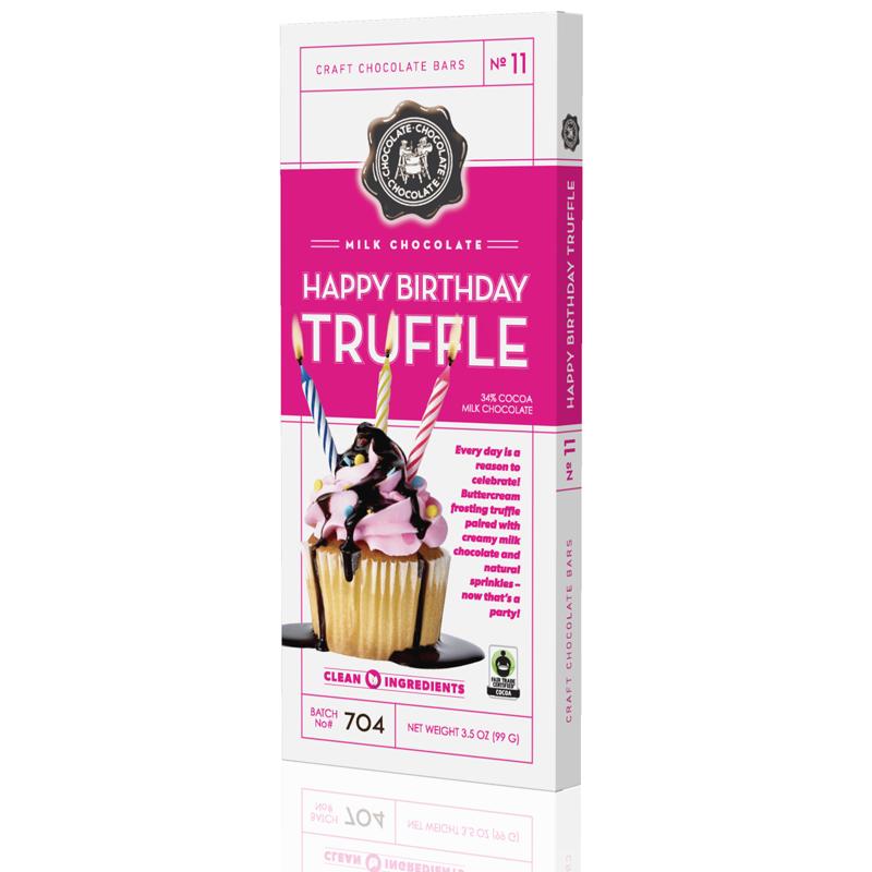 NO 11 - Milk Happy Birthday Truffle Bar 3.5 OZ - CASE/12