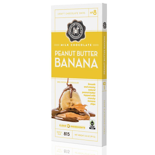 NO 8 - Milk Peanut Butter Banana Bar 3.5 OZ - CASE/12