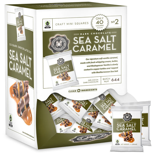 Dark Sea Salt Caramel Mini Square - (.38 OZ) 50 CT