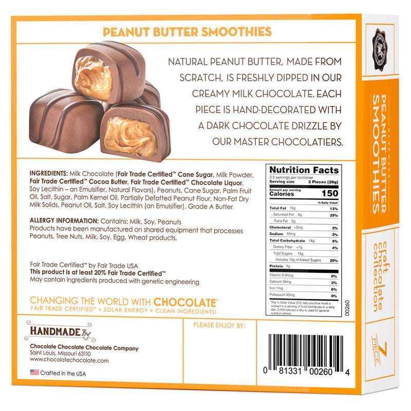 Peanut Butter Smoothie - (3.5 OZ) 7 PC - CASE/12