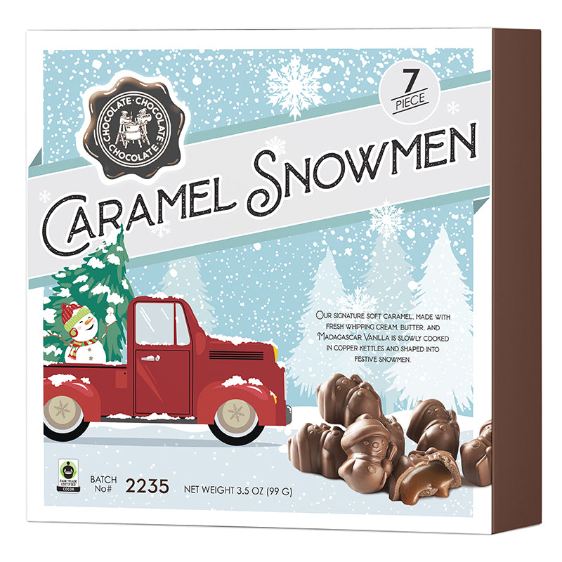 Caramel Snowmen - (3.5 OZ) 7 PC - CASE/12